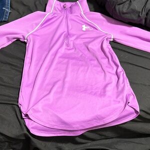 Under Armour Lavender Quarter-Zip Top